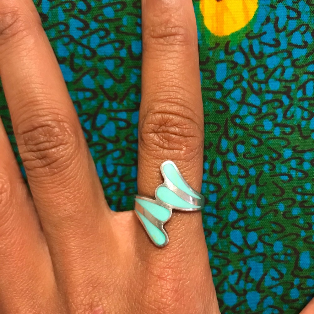 Sterling Silver Asymmetrical Ring 6